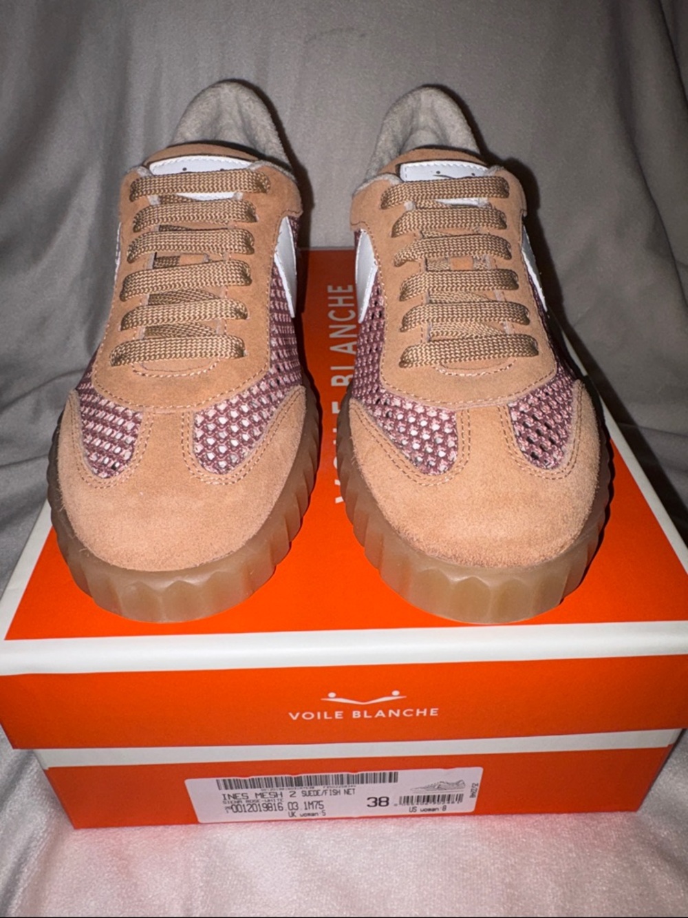 NWT VOILE BLANCHE Ines Sneaker in Sienna Rose - Picture 8 of 16